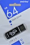 Накопитель USB Flash 64Gb SmartBuy Glossy Black (USB 2.0) 