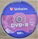 Диск Verbatim DVD+R 4,7Gb 16x