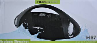 Колонка портативная Hopestar, H37, пластик, Bluetooth, цвет: чёрный