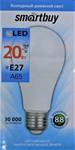 Лампа светодиодная SmartBuy A65, E27, груша, 20Вт/220-240V/6000К