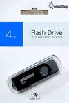 Флешка USB Smartbuy Twist, 4Gb, USB 2.0, R/W 10/7, черный