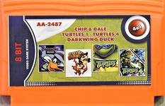8 bit 4в1 TURTLES 1+TURTLES 4+DARKWIN DUCK+CHIP & DALE 1