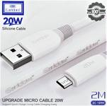 Кабель USB - микро USB Earldom EC-159M, 2.0м, 3.0A, цвет: белый