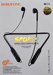 Наушники внутриканальные Borofone BE52, Ear, пластик, микрофон, кнопка ответа, Bluetooth, регулятор 