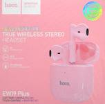 Наушники внутриканальные HOCO EW19, Plus, Bluetooth, TWS, цвет: розовый