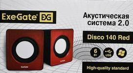 Акустическая система 2.0 ExeGate EX289920RUS Disco 140 Red