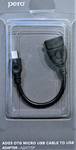 Адаптер PERO AD03 OTG MICRO USB CABLE TO USB, черный