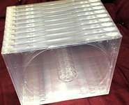 Коробка CD Box 1 диск Jewel Clear (Т) полновесный трей