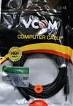 Кабель удлинительный VCOM 3.5 Jack (M) - 3.5 Jack (F), стерео, аудио, 5 м.