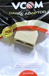 Переходник-разветвитель RJ-45 8P8C (M) , 2x8P8C (F), UTP VCOM