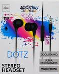 Гарнитура Smartbuy DOTZ SBH-017, черная  / вставные