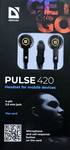 Наушники Defender Pulse 420 orange