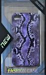 Силиконовый чехол для iPhone 4/4S фиолетовый узор