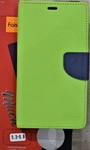 Чехол-книжка FaisON, Much, (5,3\" - 5,8\") , под кожу, с окном и слайдером для камеры, цвет: зелёный