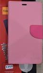 Чехол-книжка FaisON, Much, (5,3" - 5,8") , под кожу, с окном и слайдером для камеры, цвет: розовый