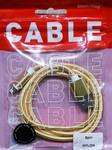 Кабель соединительный USB(m)-8pin(m) Smartbuy, нейлон, 1m, золотой