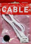 Кабель соединительный USB(m)-microUSB(m) Smartbuy, 2А, 1.0m, белый