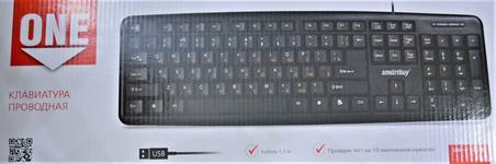 Клавиатура SmartBuy ONE 112, USB, черная.