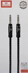 Кабель AUX, Jack 3,5mm(m) - Jack 3,5mm(m) Earldom ET-AUX04, 1.5м, в переплёте, цвет: чёрный