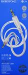 Кабель AUX, Jack 3,5mm(m) - Jack 3,5mm(m) Borofone BL14, 2.0м, цвет: белый