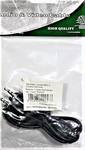 Кабель аудио Ningbo Jack 3.5 (m)/Jack 3.5 (m) 1м. черный (JAAC002-1)   