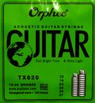 Струны для акустической гитары Orphee TX620, 010-047, фосфорная бронза