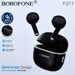 Наушники внутриканальные Borofone FQ11, Sound, Bluetooth, TWS, цвет: чёрный