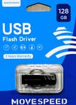Флеш-накопитель 128Gb Move Speed YSUXFY, USB 3.0  R/W - 100/20 MB/s, серебряный