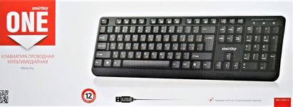 Клавиатура SmartBuy 208, USB, чёрная.