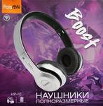 Наушники полноразмерные FaisON HP-10, Boost, bluetooth, AUX, SD, цвет: серый