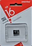 Карта памяти MicroSD 16GB Smartbuy (no adapter) Сlass 10