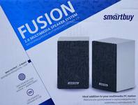 Акустическая система Smartbuy FUSION SBA-3300, бел/сер, 6Вт, дерево, USB, 2.0