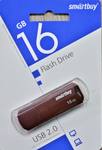 Флеш-накопитель USB  16GB  Smart Buy  Clue  бордовый
