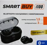 Гарнитура Smartbuy i100 SBH-3045 черная, автосопряжение, Bluetooth / TWS / вставные