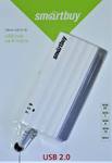 USB - Xaб Smartbuy 4 порта белый (SBHA-6810-W)