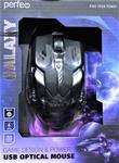 Мышь Perfeo PF-1718 GALAXY, черная, Game Design, подсветка 6 цветов, 6 кн, USB