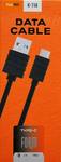 Кабель USB - Type-C FaisON K-114 FORM, 1.0м, 2.1A, цвет: чёрный