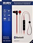 Наушники вкладыши с микрофоном SVEN SEB-B270MV, черный-красные (Bluetooth)