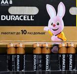 Батарейка AA Duracell LR06-8BL, 1.5В