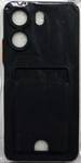 Силиконовый чехол для Xiaomi Redmi 13C/POCO C65 (2023) темно-синий МАТОВЫЙ ЦВЕТНОЙ С ВИЗИТНИЦЕЙ