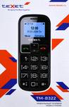 Мобильный телефон teXet TM-B322 черный-красный