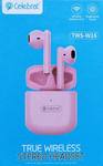 Наушники внутриканальные Celebrat W16, Bluetooth, цвет: розовый