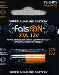 Батарейка A27 FaisON MN27-5BL Super Alkaline, 12B