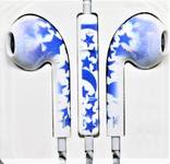  Проводные наушники с микрофоном вкладыши - EaePods MD827ZM с принтом 