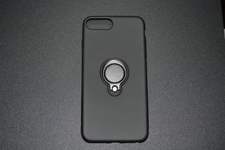 Чехол силиконовый без бренда для APPLE iPhone 7/8 Plus, Ring, тонкий, непрозрачный, матовый, держате