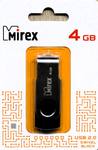 Флеш-накопитель USB 4GB MIREX SWIVEL BLACK