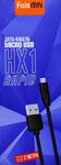 Кабель USB - микро USB FaisON HX1 Rapid, 2.0м, круглый, 2.1A, силикон, цвет: чёрный