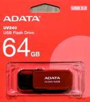 Флеш-накопитель USB  64GB  A-Data  UV240  красный