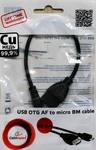 Кабель Gembird/Cablexpert AF/MicroBM, Кабель USB 2.0 OTG  , 0.15м
