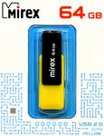 Флеш накопитель 64GB Mirex City, USB 2.0, Желтый 